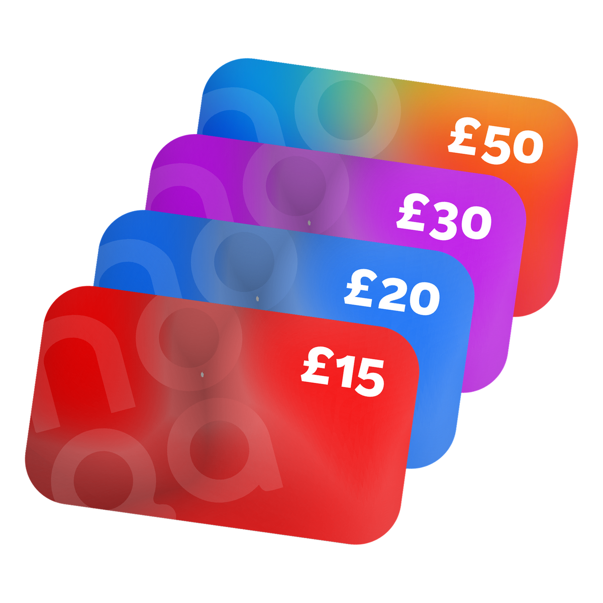 NOQA gift cards, £15 to £50