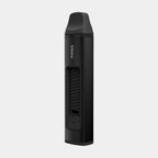NOQA One nicotine free inhaler, front view of the black device with its mouthpiece and airflow slider
